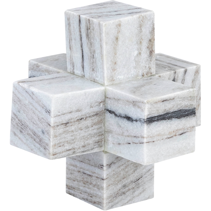 Meridian Furniture Jack Panda Marble Decorative Jack Object