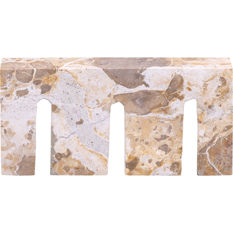 Meridian Furniture Curva Beige Marble Decorative Object