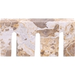 Meridian Furniture Curva Beige Marble Decorative Object