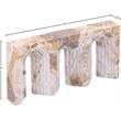 Meridian Furniture Curva Beige Marble Decorative Object