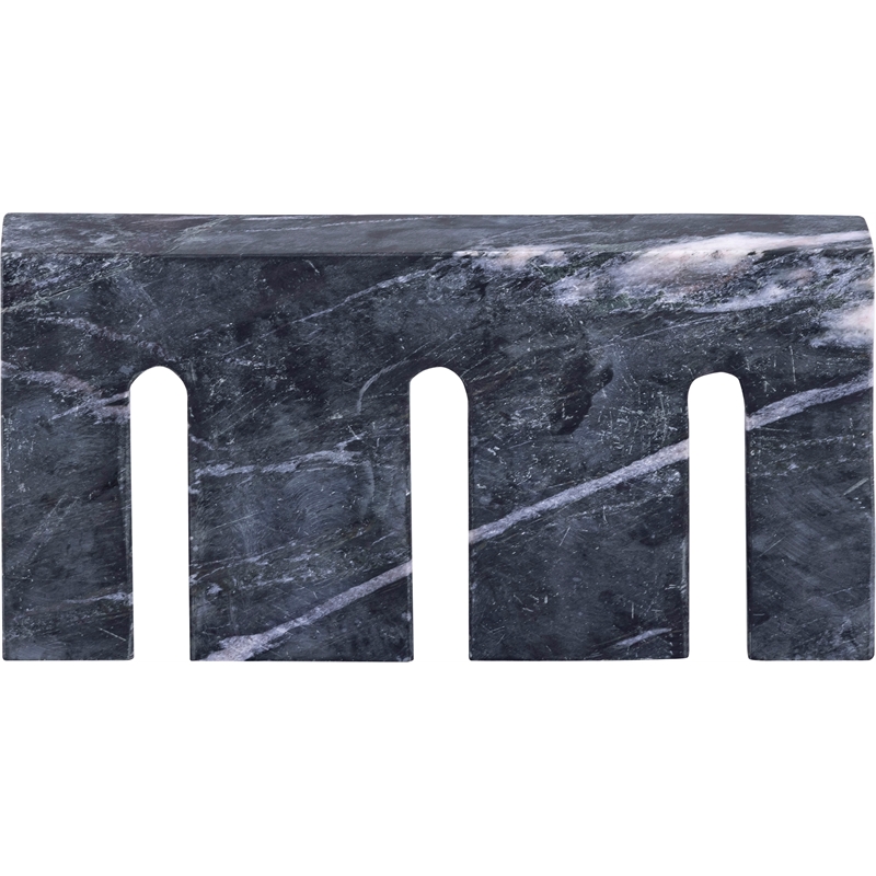 Meridian Furniture Curva Black Marble Decorative Object