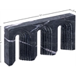 Meridian Furniture Curva Black Marble Decorative Object
