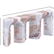 Meridian Furniture Curva Brown Marble Decorative Object