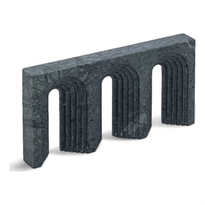 Meridian Furniture Curva Green Marble Decorative Object