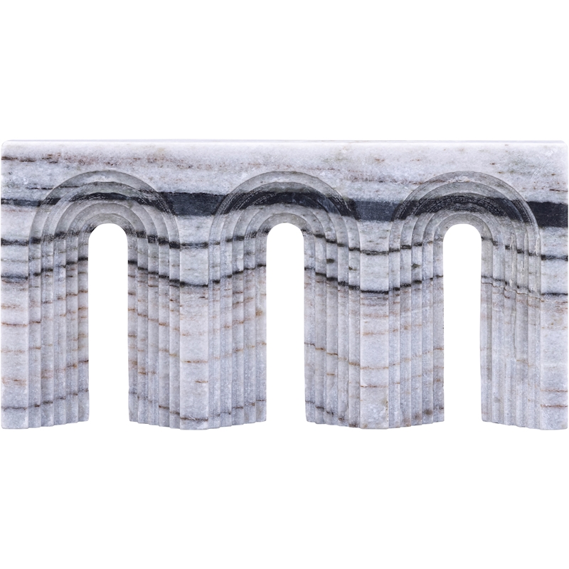 Meridian Furniture Curva Panda Marble Decorative Object