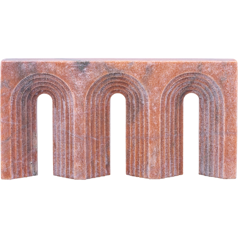 Meridian Furniture Curva Pink Marble Decorative Object