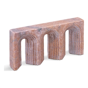 Meridian Furniture Curva Pink Marble Decorative Object