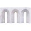 Meridian Furniture Curva White Marble Decorative Object