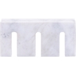 Meridian Furniture Curva White Marble Decorative Object