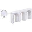 Meridian Furniture Curva White Marble Decorative Object