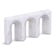 Meridian Furniture Curva White Marble Decorative Object