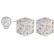 Meridian Furniture Dice Beige Marble Decorative Dice