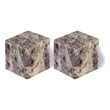 Meridian Furniture Dice Cherry Marble Decorative Dice