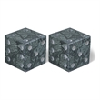 Meridian Furniture Dice Green Marble Decorative Dice