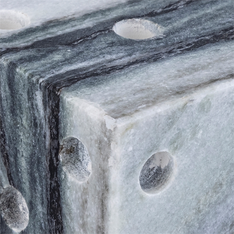 Meridian Furniture Dice Panda Marble Decorative Dice