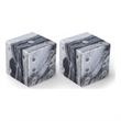 Meridian Furniture Dice Panda Marble Decorative Dice