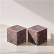 Meridian Furniture Dice Pink Marble Decorative Dice