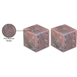 Meridian Furniture Dice Pink Marble Decorative Dice