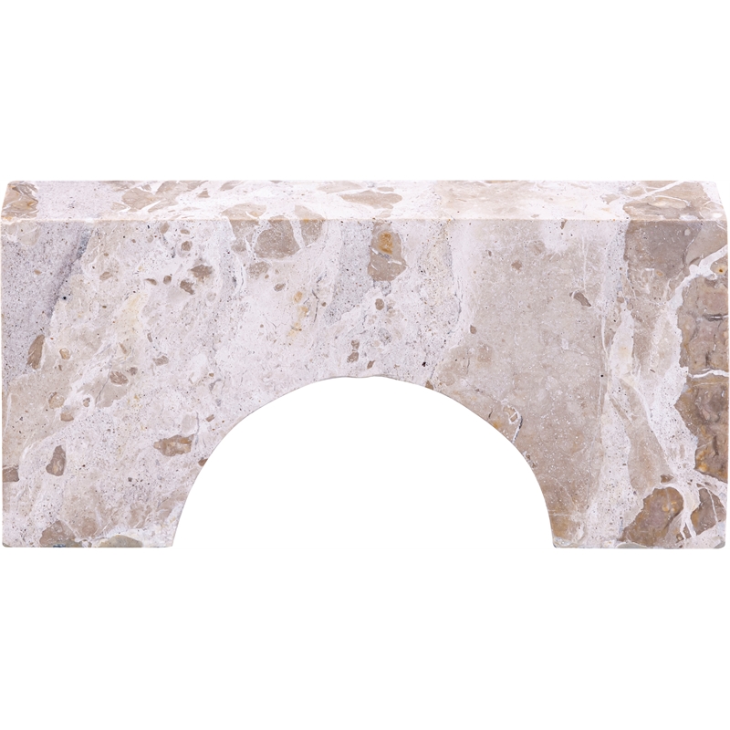 Meridian Furniture Cambre Beige Marble Decorative Object