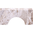 Meridian Furniture Cambre Beige Marble Decorative Object