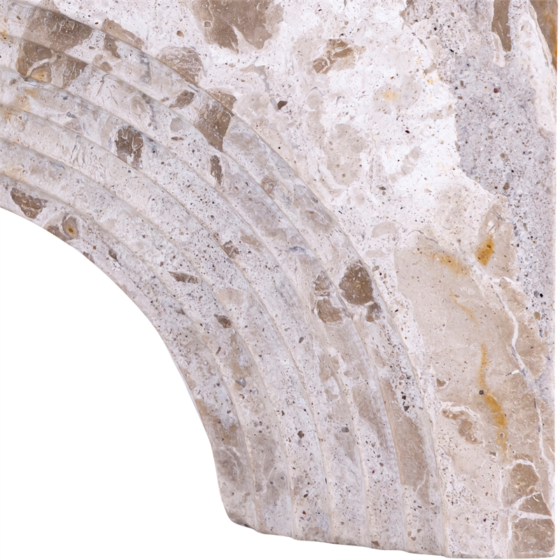 Meridian Furniture Cambre Beige Marble Decorative Object