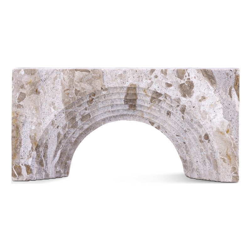 Meridian Furniture Cambre Beige Marble Decorative Object