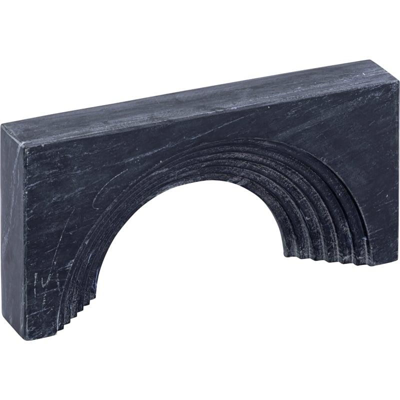 Meridian Furniture Cambre Black Marble Decorative Object