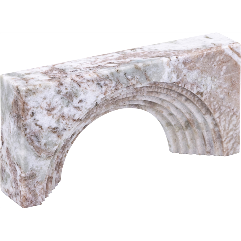Meridian Furniture Cambre Brown Marble Decorative Object