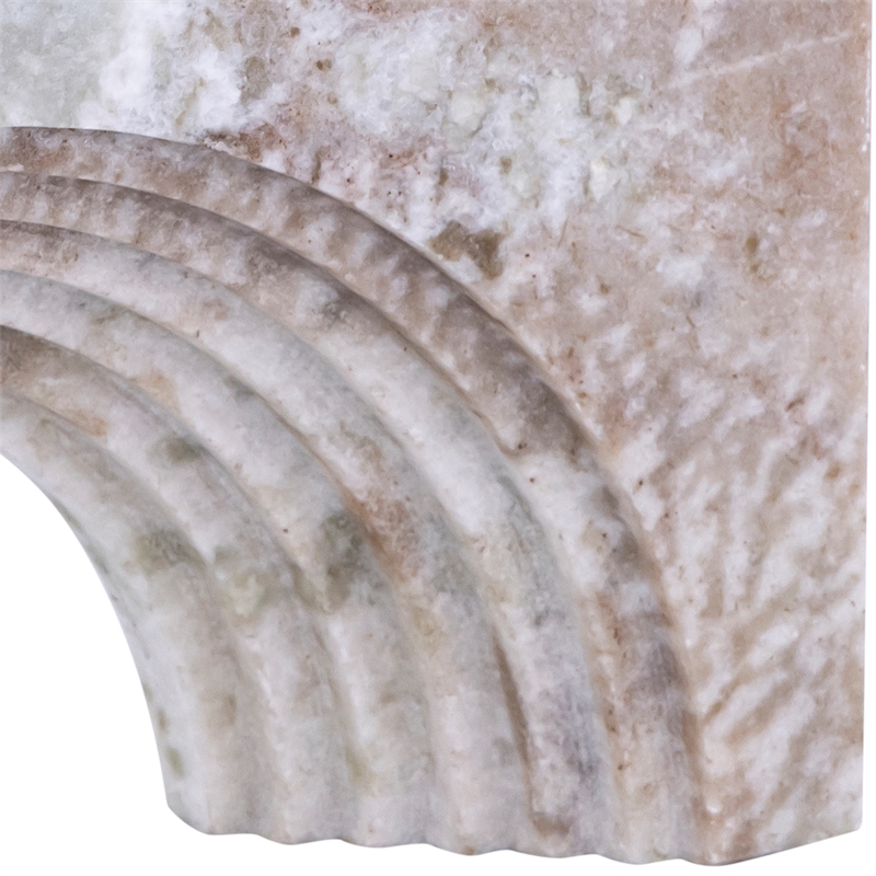 Meridian Furniture Cambre Brown Marble Decorative Object