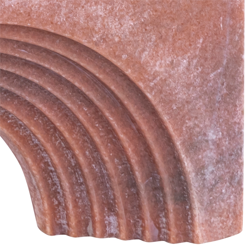 Meridian Furniture Cambre Pink Marble Decorative Object