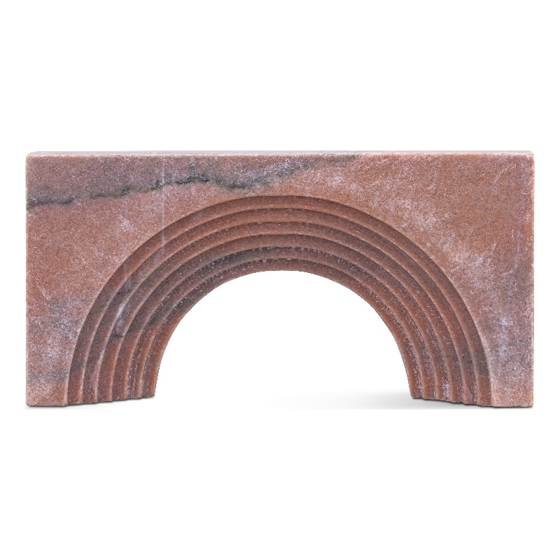 Meridian Furniture Cambre Pink Marble Decorative Object