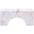Meridian Furniture Cambre White Marble Decorative Object
