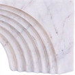 Meridian Furniture Cambre White Marble Decorative Object