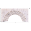 Meridian Furniture Cambre White Marble Decorative Object