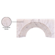 Meridian Furniture Cambre White Marble Decorative Object