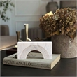 Meridian Furniture Cambre White Marble Decorative Object