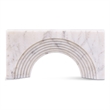 Meridian Furniture Cambre White Marble Decorative Object