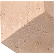 Meridian Furniture Block Beige Travertine Decorative Cube