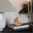 Meridian Furniture Block Beige Travertine Decorative Cube