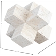 Meridian Furniture Jack Beige Travertine Decorative Jack Object