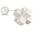 Meridian Furniture Jack Beige Travertine Decorative Jack Object