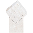 Meridian Furniture Quad Beige Travertine Decorative Cube