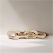 Meridian Furniture Lynx Beige Travertine Decorative Chain Links