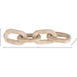 Meridian Furniture Lynx Beige Travertine Decorative Chain Links
