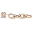 Meridian Furniture Lynx Beige Travertine Decorative Chain Links