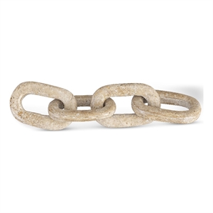 Meridian Furniture Lynx Beige Travertine Decorative Chain Links
