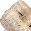 Meridian Furniture Bond Beige Travertine Decorative Knot