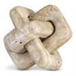 Meridian Furniture Bond Beige Travertine Decorative Knot