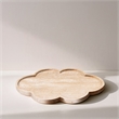 Meridian Furniture Rimini Beige Clover Shaped Travertine Tray