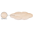 Meridian Furniture Rimini Beige Clover Shaped Travertine Tray